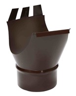 Воронка выпускная D150/100 (ПЛД-02-8017-0,6) цв. коричневый шоколад 57210
