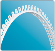 Угол штукатурный арочный АрШ 25*25*3000мм белый 07165