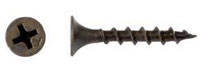 Саморез оксидированный, 4,8 х 102 мм, с потайной головкой, КРУПНАЯ резьба 00156