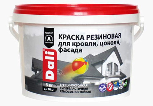 Краска резиновая "DALI" Зеленая 12кг (1) "Рогнеда" 73799