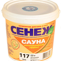 Антисептик СЕНЕЖ 'САУНА-117', 0,9 кг 08697