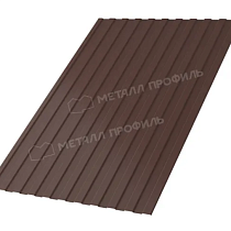 Профилированный лист МП-20х1100-А (ПЭД-01-8017/8017 Коричневый шоколад двусторонний -0,4 73294