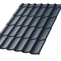 Металлочерепица МП Ламонтерра (VALORI-20-Grey-0.5) 69224