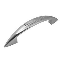 Ручка-дуга скоба №2 острая перфорированная 96 мм (матовый хром/золото) 69255