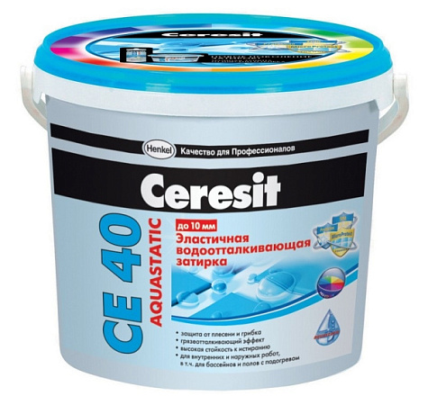 Затирка №40 AQUASTATIC СЕ40 Жасмин ведро 2кг "CERESIT" 49990
