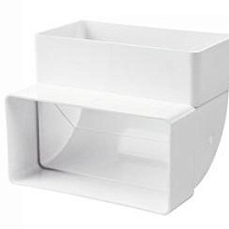 Колено вертикальное 60х204мм б/уп 52599