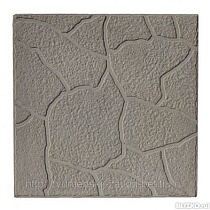 Плитка тротуарная 'Песчаник' песчано-цементная, 300 х 300 х 30 мм, серая 37316