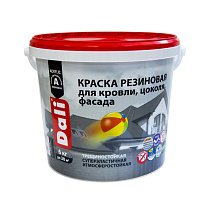 Краска резиновая цветная "DALI" Красно-коричневая 12кг (1) "Рогнеда" 70986