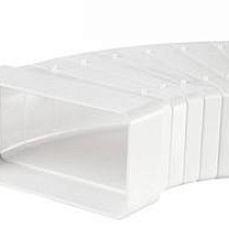 Колено горизонтальное разноугольное 60х204мм б/уп 52601