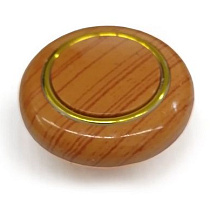 Ручка-кнопка мебельная пластик №103-35 (липа) 69275