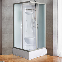 Душевая кабина River NEVA Б/К 80/26 МТ 80*80*190см, квадратная,без крыши, средний поддон, матовые стекла 57426