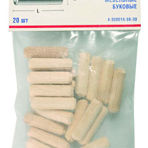 Шканты ЗУБР мебельные буковые,8,0х40мм, (набор 14шт) 09743