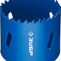 Коронка ЗУБР "ЭКСПЕРТ" биметаллическая, быстрорежущая сталь, глубина сверления до 38мм, d-60мм 73443