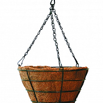 Кашпо металлическое с коковитой 290мм KD2 26868