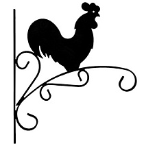 Кронштейн декоративный для кашпо "петух " UK4 26876