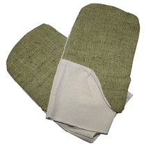 Рукавицы х/б с брезентовыми наладонниками 04200