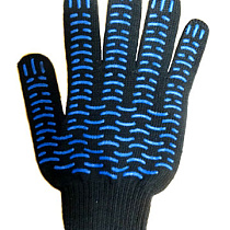 Перчатки 5 нитей черные Волна 5/10 07515