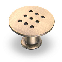 Ручка мебельная кнопка перфорированная (бронза) 69268