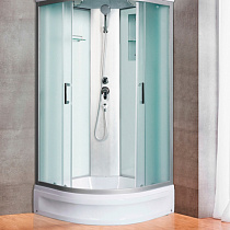Душевая кабина River DESNA 100/24 МТ 100*100*210см средний поддон, матовые стекла 56330