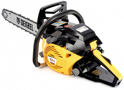 Бензопила DGS-5218 (3,5 л.с., 18"/450мм, 72 зв., 0,325"/1,5мм, 52 см3) Denzel 75325