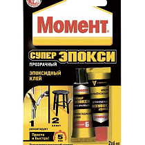 Клей HENKEL 'Момент Супер Эпокси', прозрачный, 6 мл (шприц) 17361