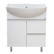 Тумба Амур 70 напольная с 2 ящ.+раковина мебельная Амур-70 63839