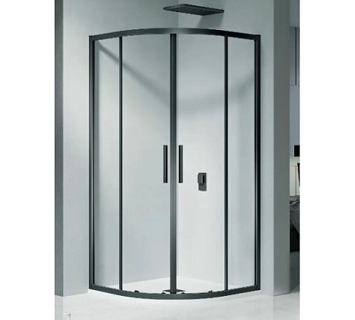Душевое Ограждение COFE R-100-C-B профиль черный 74103