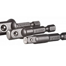 Набор ЗУБР Адаптеры ЭКСПЕРТ для торцевых головок Е1/4"-1/4",Е1/4"-3/8", Е1/4"-1/2" 3 предмета 60473