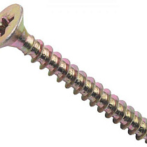 Саморез желтопассивированный 4,2 х 65 мм, с потайной головкой, крупная резьба, для крепления гипсокартона 00128