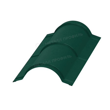 Планка конька круглого R110х2000 NormanMP (ПЭ-01-6005 Зеленый мох-0,5) 73407
