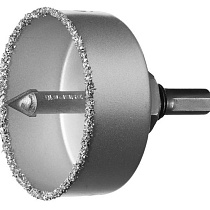 Коронка-чашка ЗУБР ″Профессионал″ c карбид-вольфрамовым нанесением, 38 мм, высота 25 мм, в сборе 58578