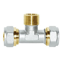 Тройник м/п 16х1/2" нар. VALFEX 03070