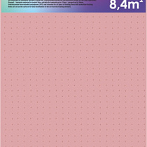 Подложка Гармошка Розовая 1,8 перфор.1,05х8 м (Уп.-8,4м2) 57867