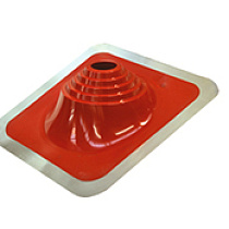 Проходка кровельная угловая №2 d 203х280 цв.красный 29541