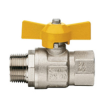 Кран шаровый VALGAS (газ) 3/4" г/ш бабочка 06059