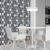 Панель 3D PVC самоклеящаяся 280*300*5 мм Соты кристалл JF-2808 70434