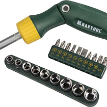 Набор KRAFTOOL X-Hard-21 реверсивно-рычажная отвертка с насадками 21 шт 17913
