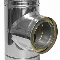 Сэндвич тройник 90* (430/0,5мм+оцинковка) Ф150х210 54674