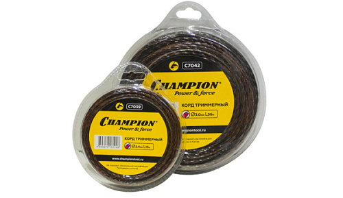 Леска CHAMPION Magik 2,4 мм*87м витой квадрат 73653