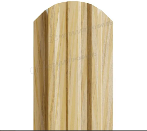 Штакетник металллический МП Lane-О 16.5х99  (ECOSTEEL _T-01-Золотой Дуб- 0.5) 67518