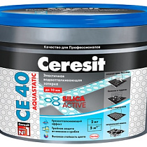 Затирка №43 AQUASTATIC СЕ40 Багама бежевая  ведро 2кг "CERESIT" 54010