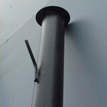 Столб для изгороди D48мм.круглый с крючком 2,4м (4кг 1 шт) 34111