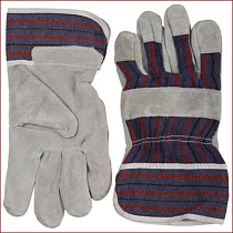 Перчатки STAYER MASTER рабочие комбинированные кожаные из спилка 16677