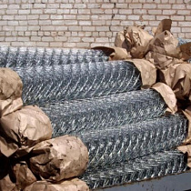 Сетка 'Рабица' оцинкованная, 1,8 м, ячейка 50 х 50 мм, D - 1,5 мм 8,4кг/шт 23003