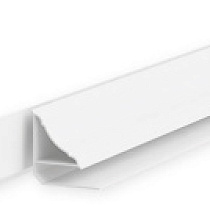 Плинтус потолочный для панелей 8мм 3,0м "Идеал", 001 Белый глянец 53327