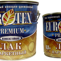 Лак паркетный ЕВРОТЕКС ПРЕМИУМ п/мат. 0,8л. 20058