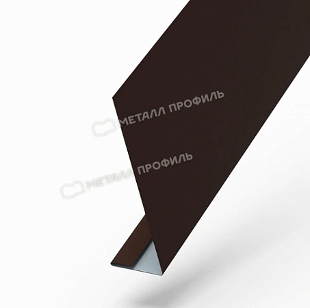 Планка карнизного свеса 250х50х2000 (VikingMP-01-9005-0.45) 70678