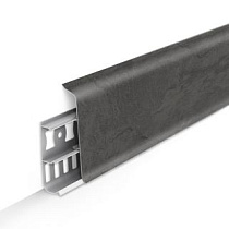 Плинтус напольный с кабель-каналами 70мм 2,2м "Деконика" 548 Лофт серый 74854