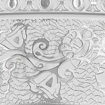 Бленда ПВХ Кружево МАГЕЛЛАН 7см Серебро/Белый 59820