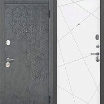 Дверь Металлическая Феникс линии Велюр белый софт 73482